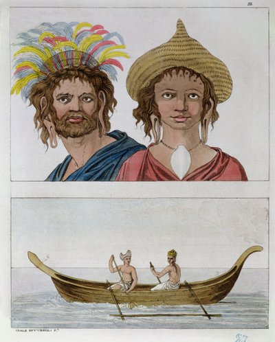 Inhabitants of Easter Island, from 